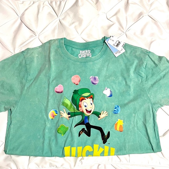 Target Lucky Charms Women’s XS Oversized Short Sleeve Graphic T-Shirt, NWT! - Picture 3 of 4